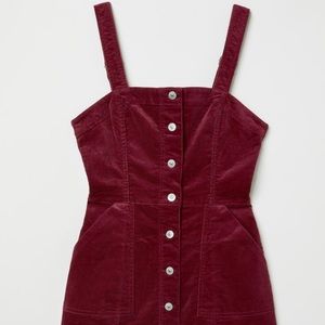 Burgundy corduroy dress—NWT!